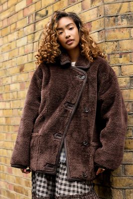 BDG Reversibler Mantel mit Kunstfellimitat