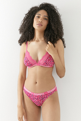 pink triangle bra