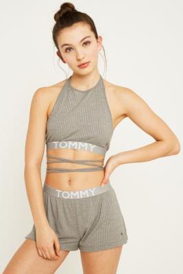 tommy hilfiger halter crop top