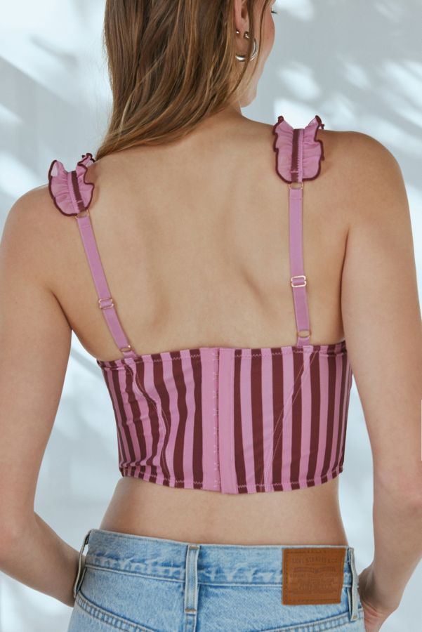 Slide View: 4: Out From Under Circus Act Stripe Corset