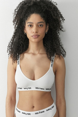 calvin klein monogram unlined bralette