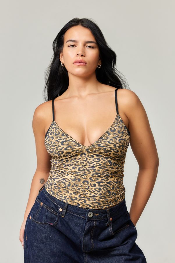 Slide View: 2: Out From Under Je T'aime Leopard Print Cami