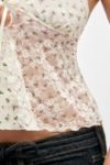 Thumbnail View 4: Out From Under Tie-Front Printed Lace Cami