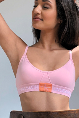 calvin klein monogram triangle bralette