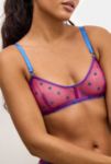 Thumbnail View 1: Dora Larsen Mabel Heart Embroidered Bralette