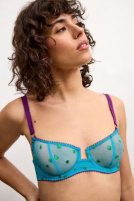 Soutien-gorge brodé de cœurs Nelle Dora Larsen