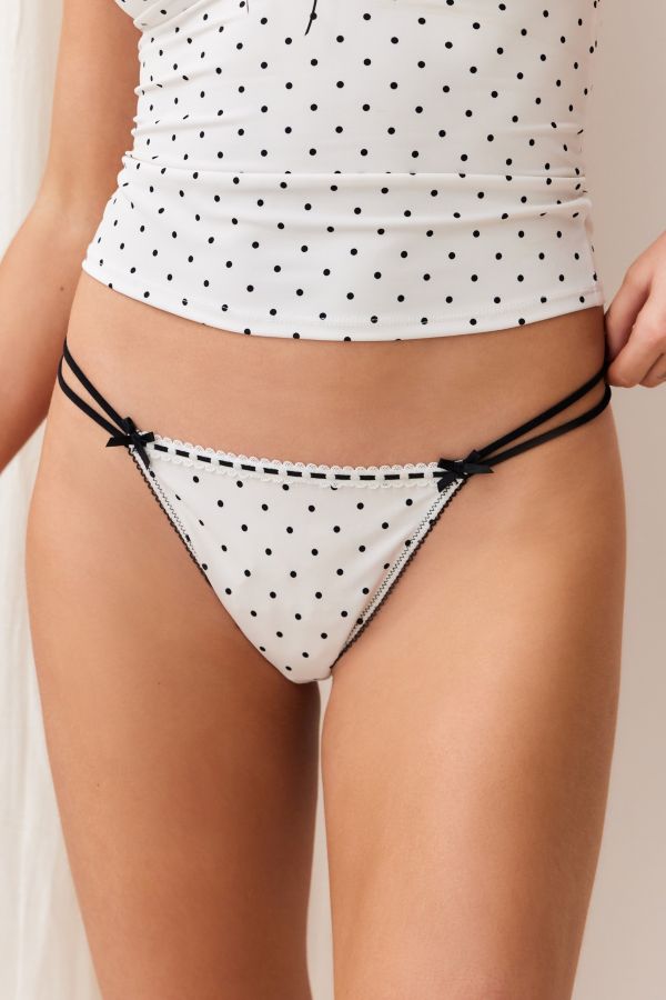 Slide View: 2: Out From Under Je T'aime Spotty Tanga String