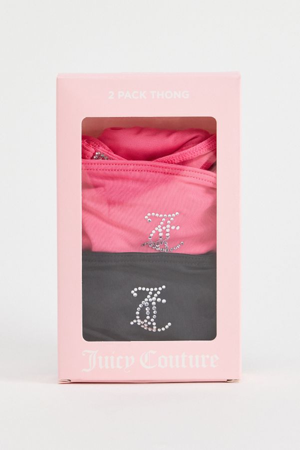 Slide View: 2: Juicy Couture Diamante Tangas 2er-Pack