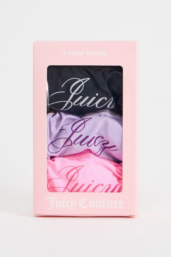 Vista de diapositivas: 2: Tangas Juicy Couture Script Paquete de 3