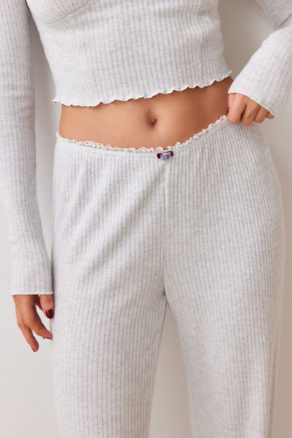 Slide View: 2: Out From Under Ribbed Wide Leg Lounge Pants