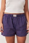 Thumbnail View 2: BDG Navy And Red Stripe Boxer Shorts