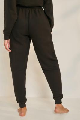 calvin klein black monogram logo lounge pants