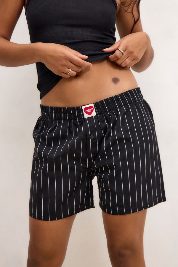 Slide View: 2: Carhartt WIP Gestreifte Baumwoll-Boxershorts