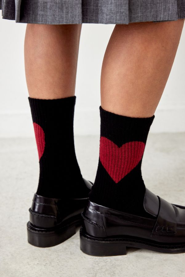 Slide View: 1: Out From Under Heart Socks