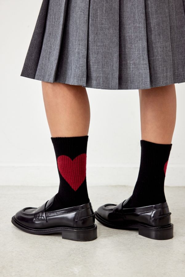 Slide View: 3: Out From Under Heart Socks