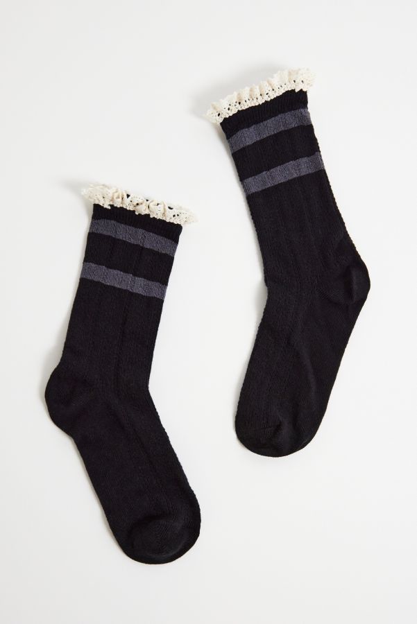 Slide View: 3: Out From Under Varsity Pointelle Socks