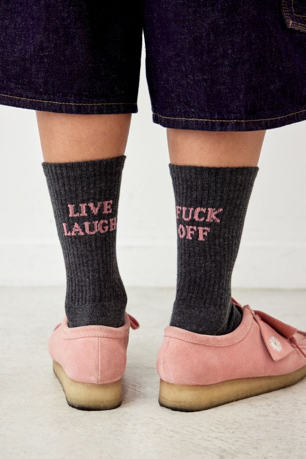 Vista de diapositivas: 1: Calcetines Out From Under Live Laugh F*ck Off