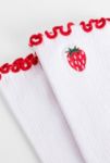 Thumbnail View 3: Out From Under Embroidered Strawberry Socks