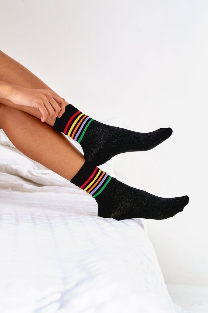 Rainbow Stripe Socks Urban Outfitters UK