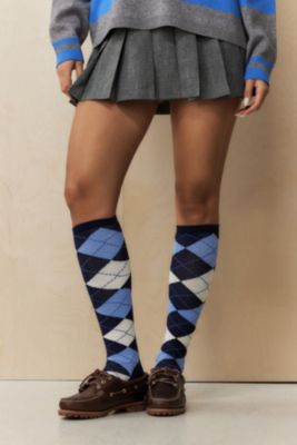 Out From Under Argyle Knee High Socks