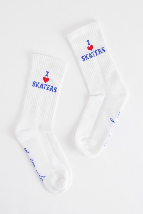 Slide View: 1: Out From Under I Heart Skaters Socks