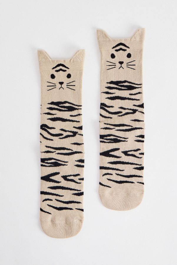 Slide View: 1: Out From Under Grumpy Tiger Socks