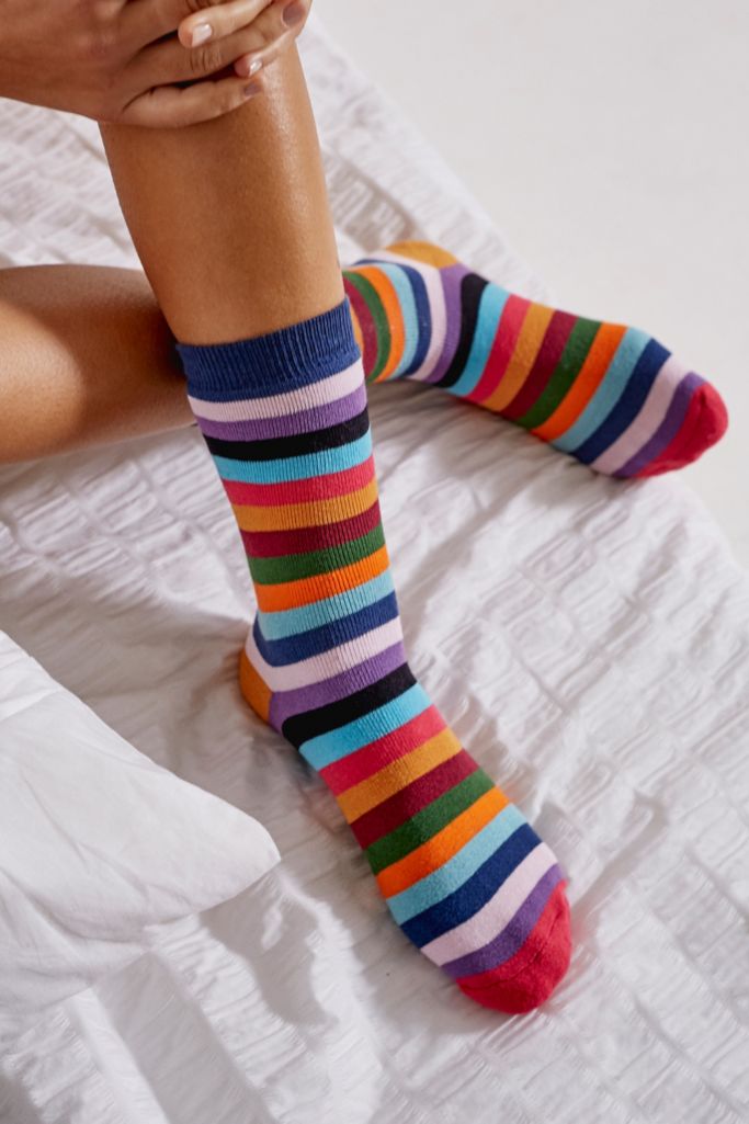 Rainbow Stripe Tube Socks | Urban Outfitters UK