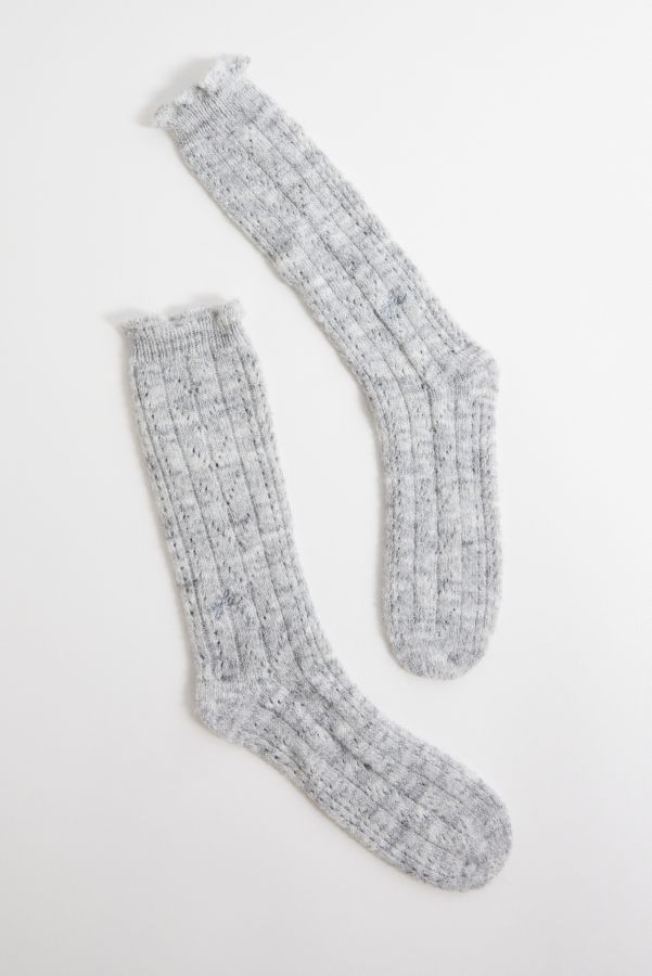 Slide View: 3: Out From Under Pointelle Slouch Socks