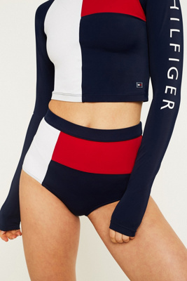 tommy hilfiger high waisted bikini bottoms