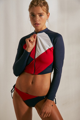 tommy hilfiger long sleeve swimsuit