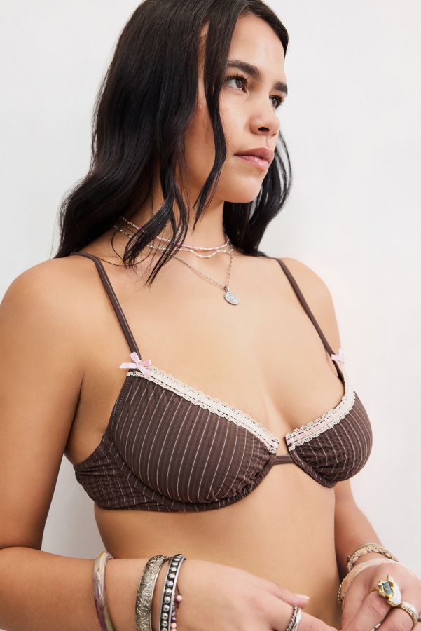 Vista diapositiva: 1: Reggiseno a Righe Max Ribbon Slot di Out From Under