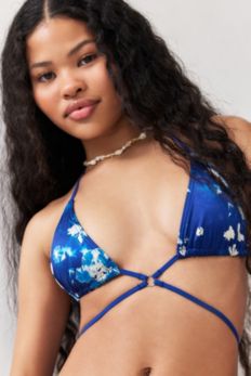 Slide View: 4: Out From Under Teya Strappy Butterfly Triangle Bikini Top