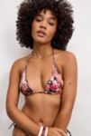 Thumbnail View 1: Out From Under Leopard & Floral Triangle Bikini Top