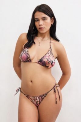 Braguitas de Bikini con Estampado de Leopardo y Flores Out From Under