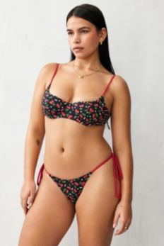 Slide View: 1: Frankies Bikini – Bikinihose „Divine" mit Kirschmuster