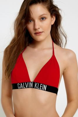 calvin klein intense power triangle bikini top