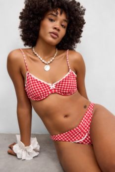 Slide View: 1: Wild Lovers Papaya Bikini Top