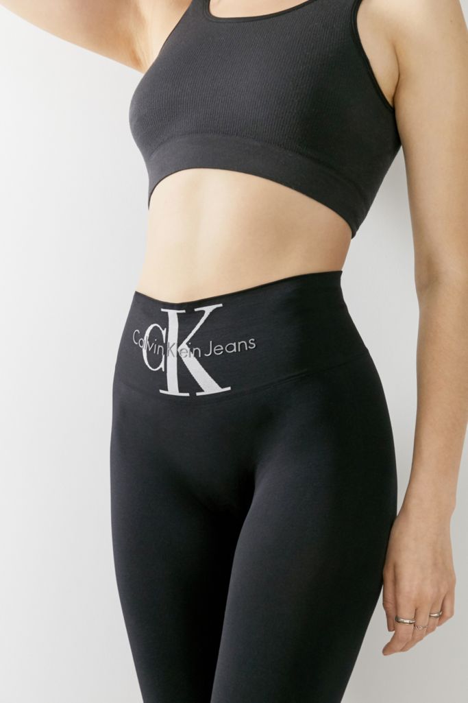 Calvin Klein Jeans Monogram Logo Leggings | Urban Outfitters UK