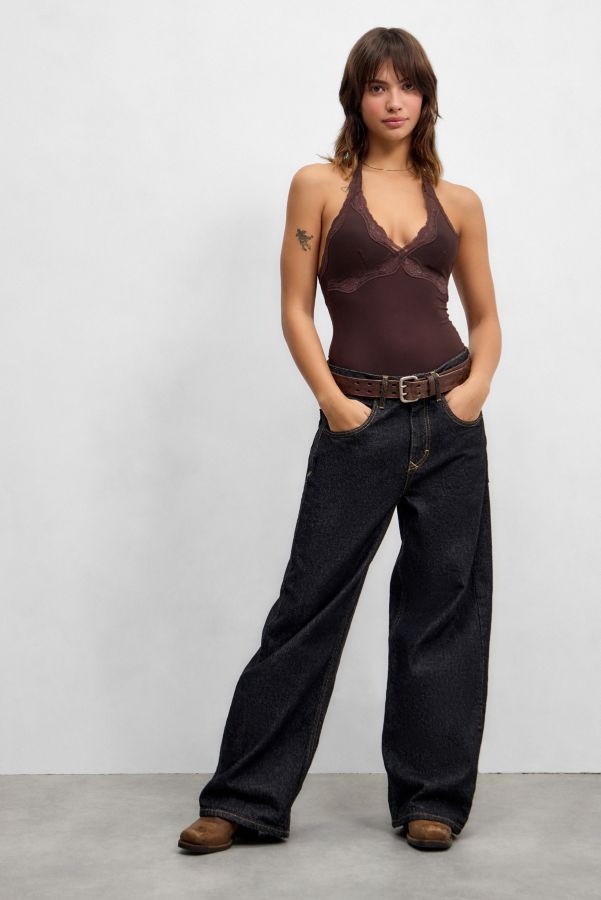 Slide View: 2: UO Lace Halterneck Bodysuit