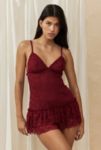 Visualizzazione miniature 1: Out From Under Ruffle Y2K Sheer Lace Babydoll Dress