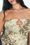 Thumbnail View 3: Silence + Noise Caprice Leopard Print Tube Top