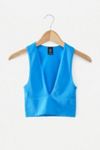 uo josie ribbed v neck vest