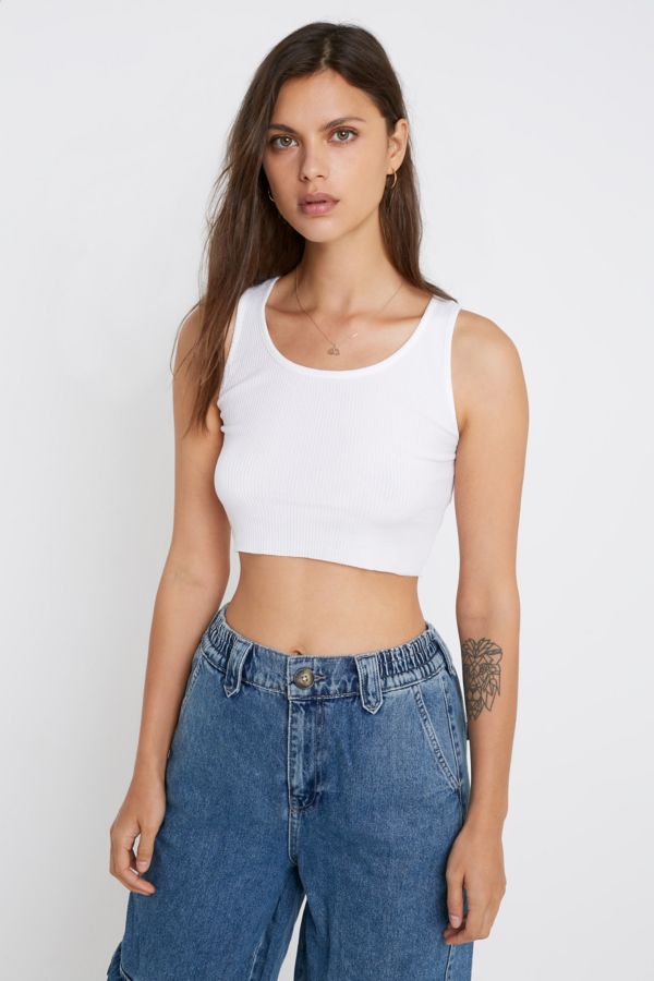 UO Scoop Neck Crop Vest | Urban Outfitters UK