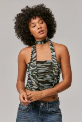 UO Addison Ruched Bandeau Top