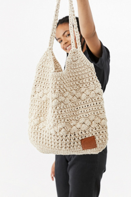 macrame tote bag