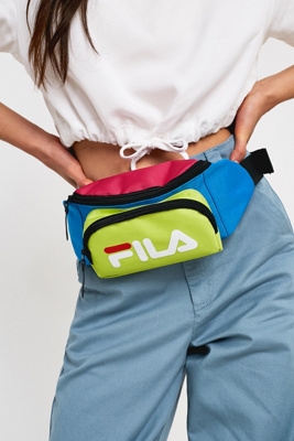 colour block bum bag
