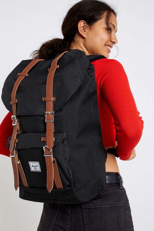 Herschel Supply Co. Little America Black Backpack | Urban Outfitters UK