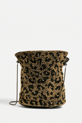 skinnydip leopard print bag