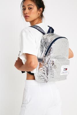 tommy jeans logo tape backpack