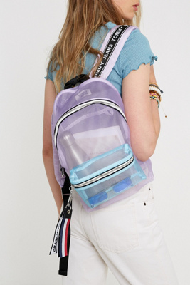 tommy jeans logo tape mini backpack